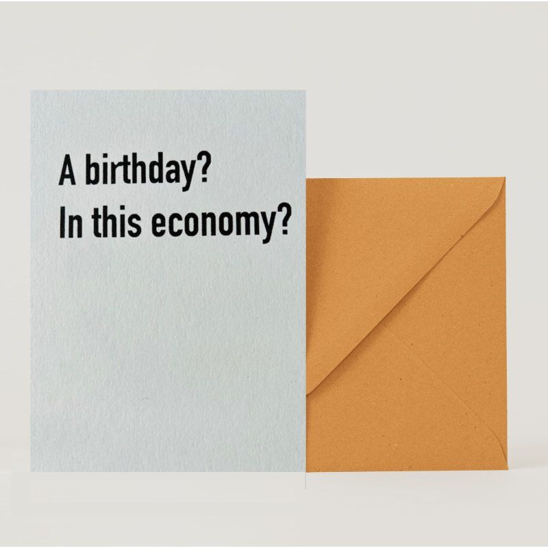 In this economy