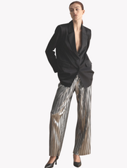 selected femme • naline tinni • silberne highwaist hose