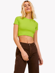 jjxx • florie lime punch • crop top