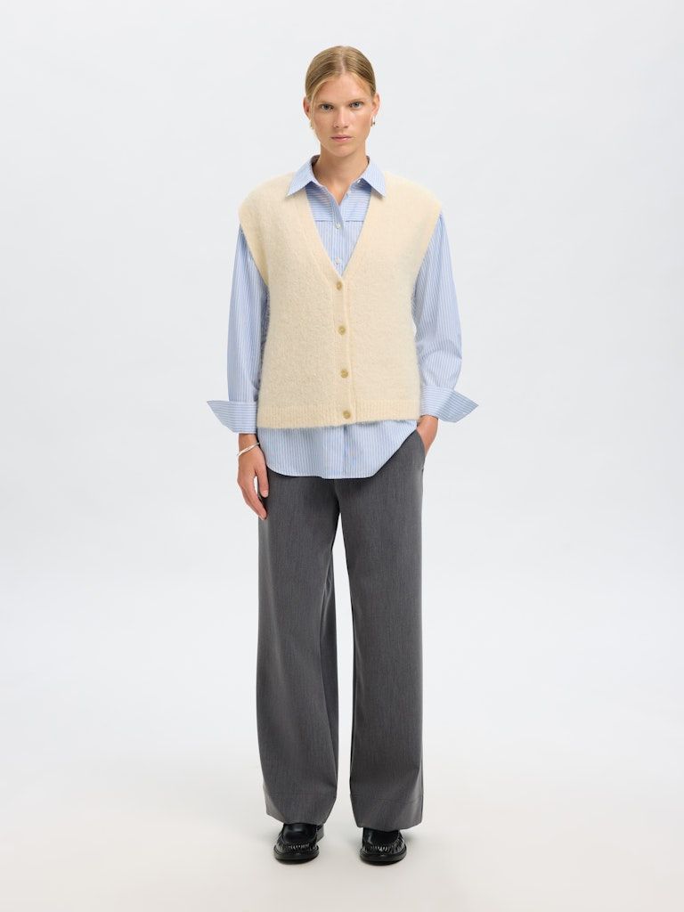 Elegante Strickweste aus Alpaka-Wolle - GABELLA