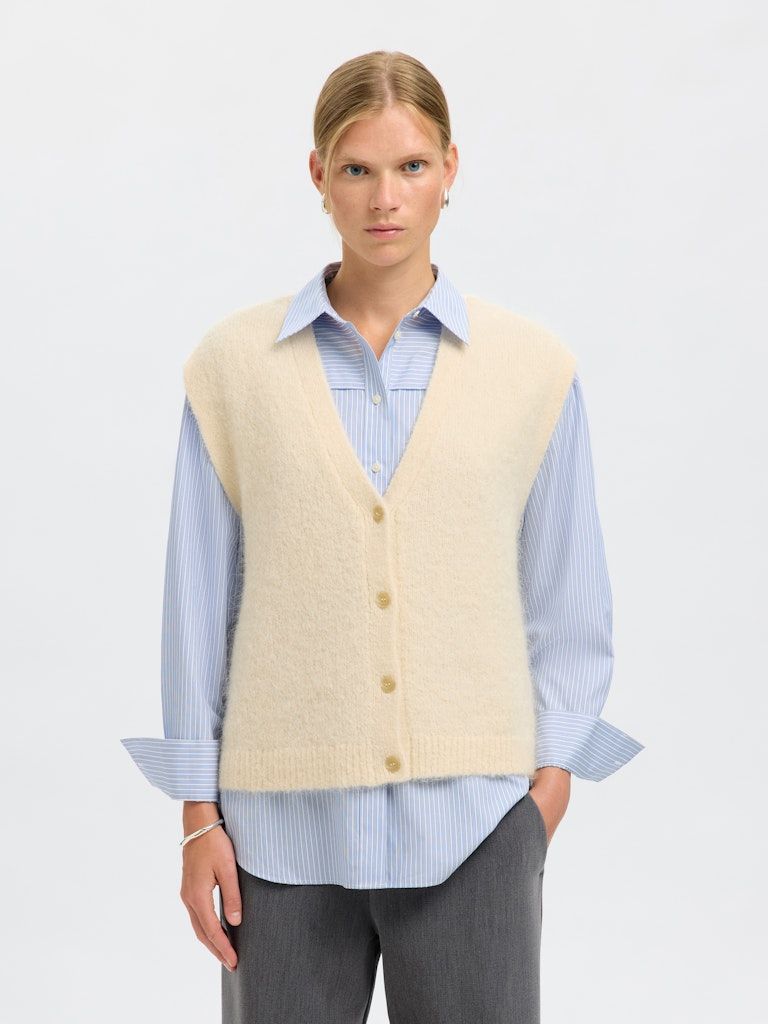 Elegante Strickweste aus Alpaka-Wolle - GABELLA
