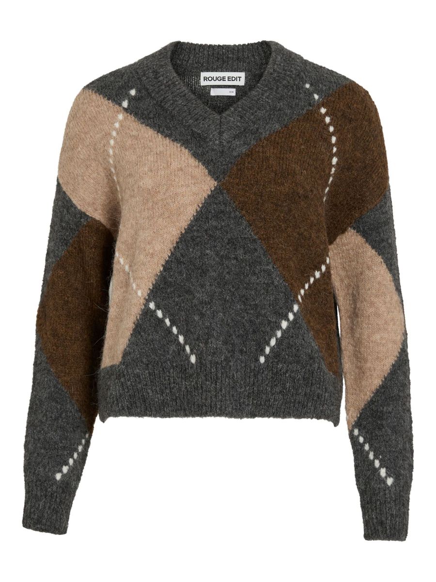 V-Ausschnitt Pullover - ARGYLE