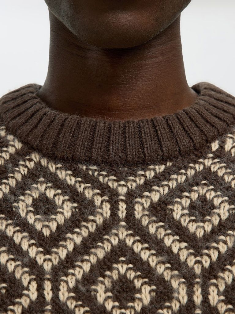 Gemusterter Wollpulover - REMI