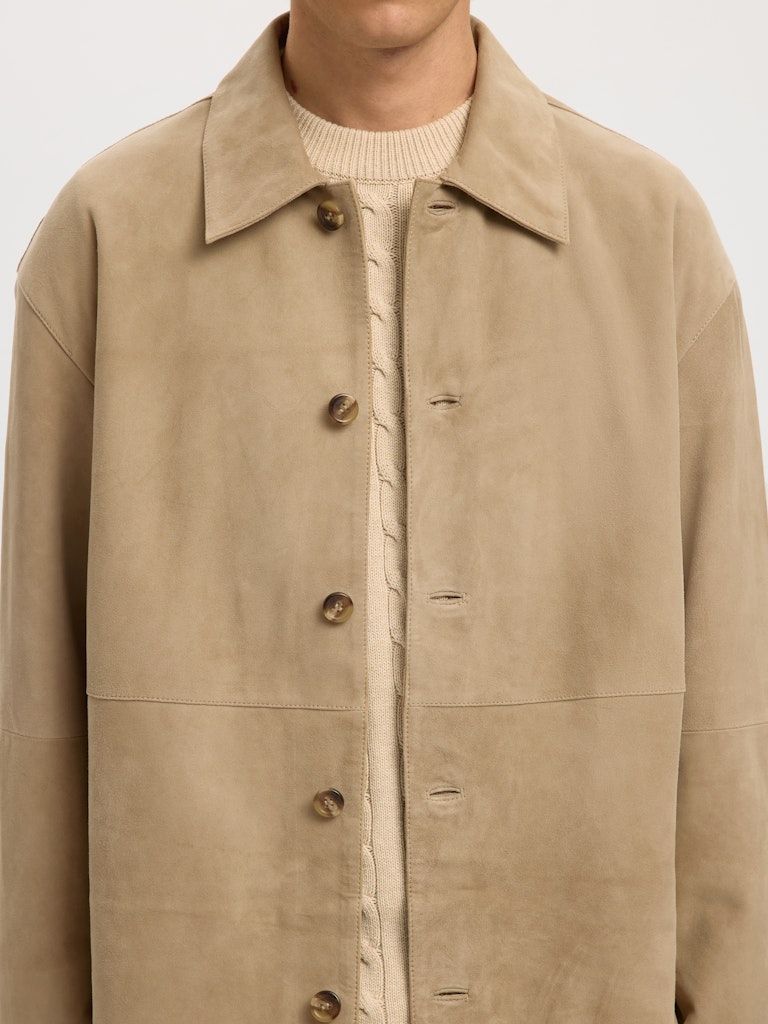 Leder-Overshirt Rory