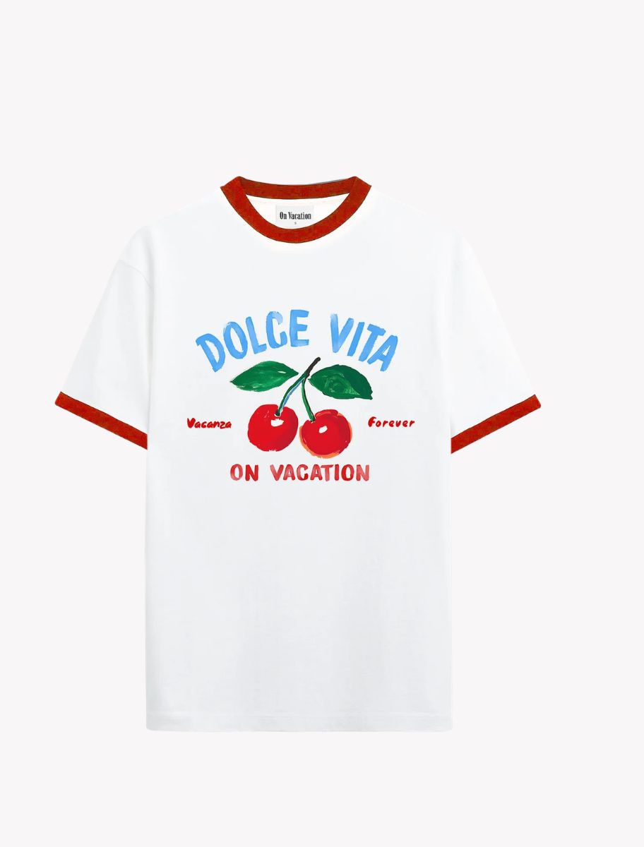 Printed T-Shirt - Cherry - Dolce Vita