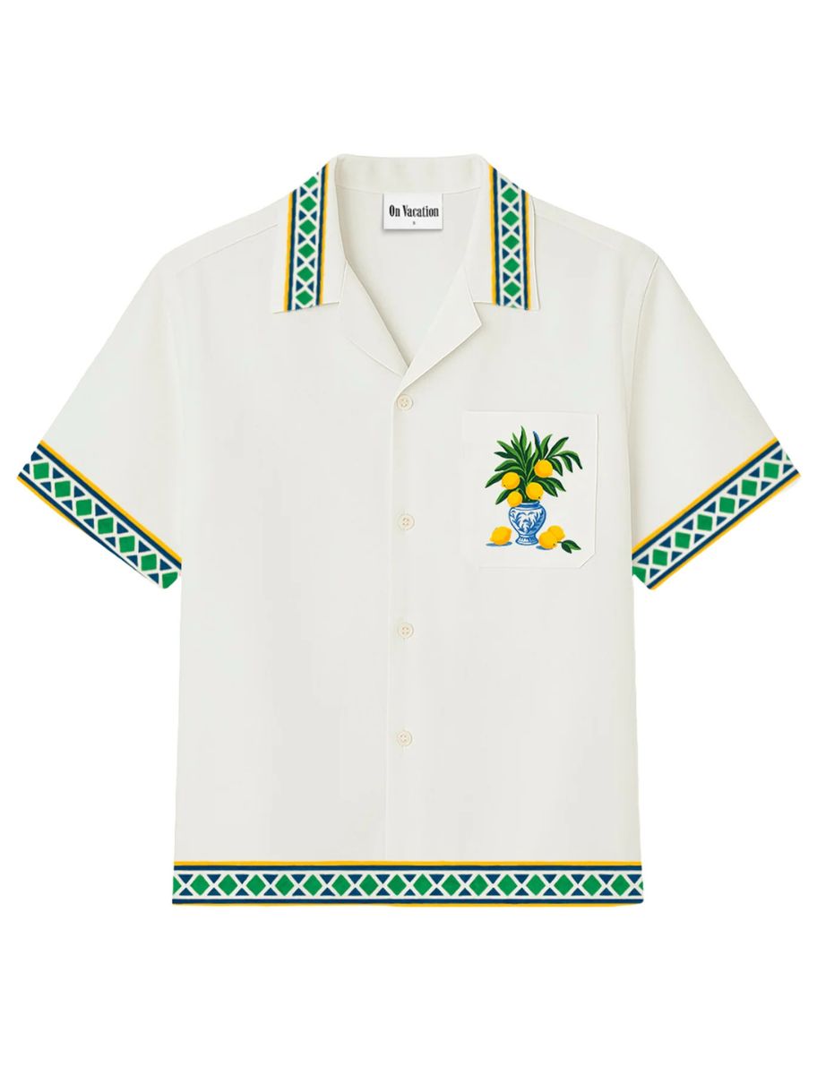 Printed Kurzarmhemd - Sorrento Resort