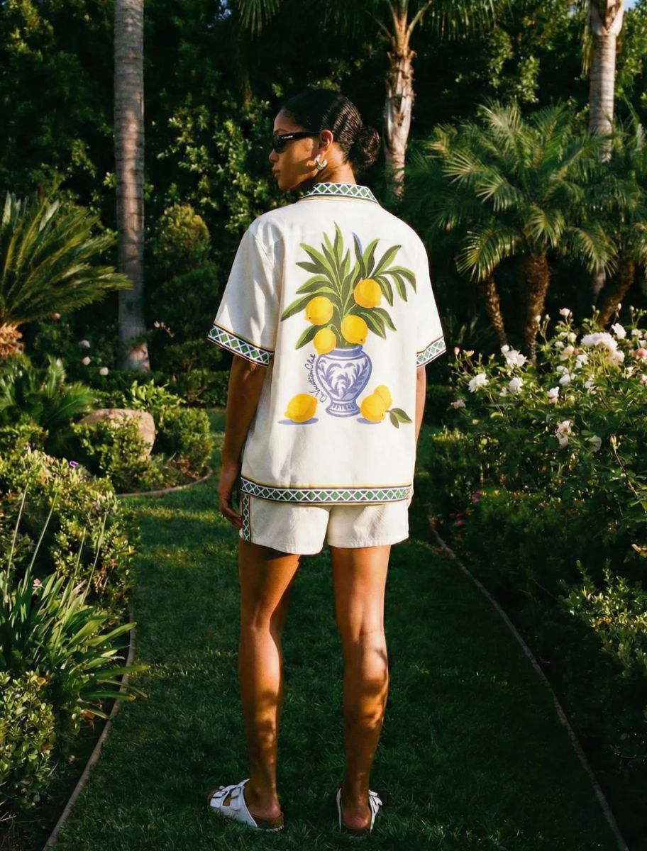 Printed Kurzarmhemd - Sorrento Resort