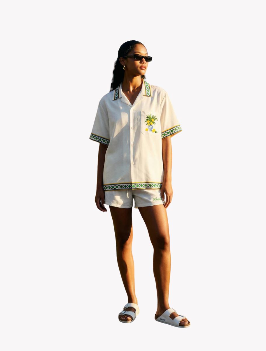 Printed Kurzarmhemd - Sorrento Resort