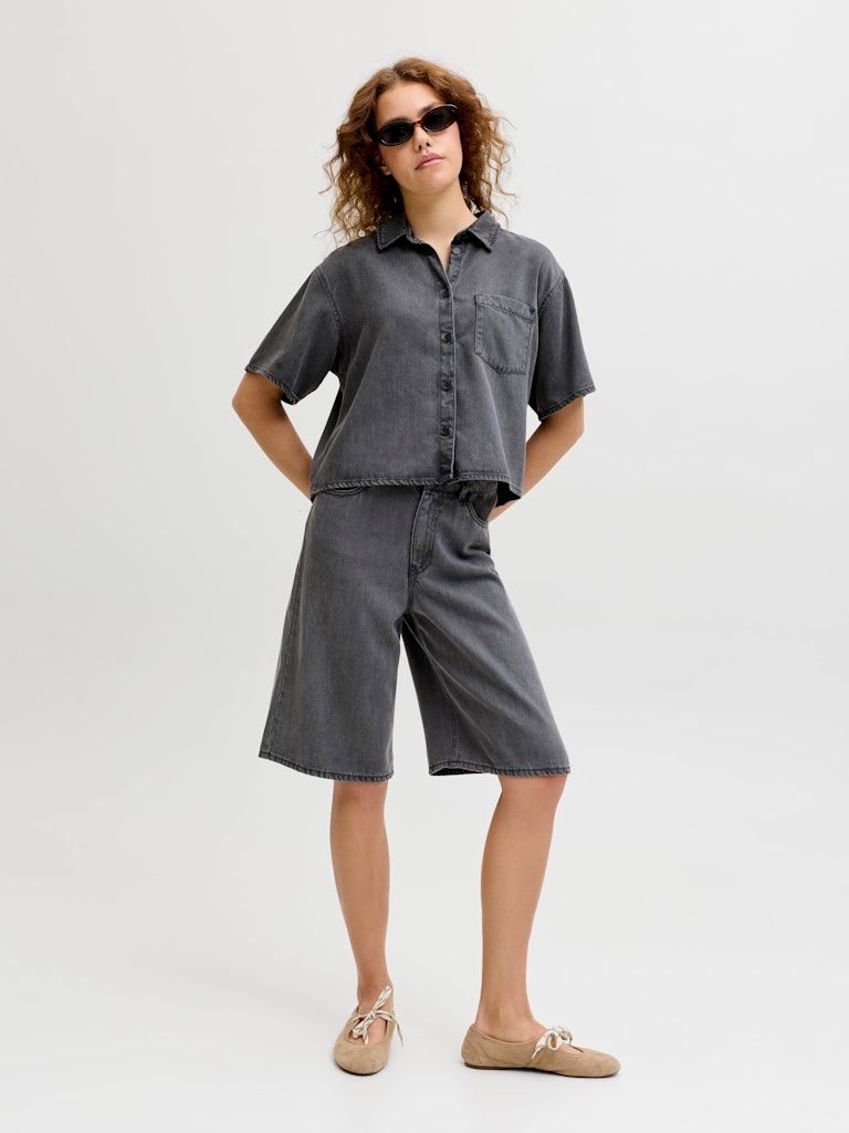 Leichte Kuruarm-Hemdbluse - PAULINA