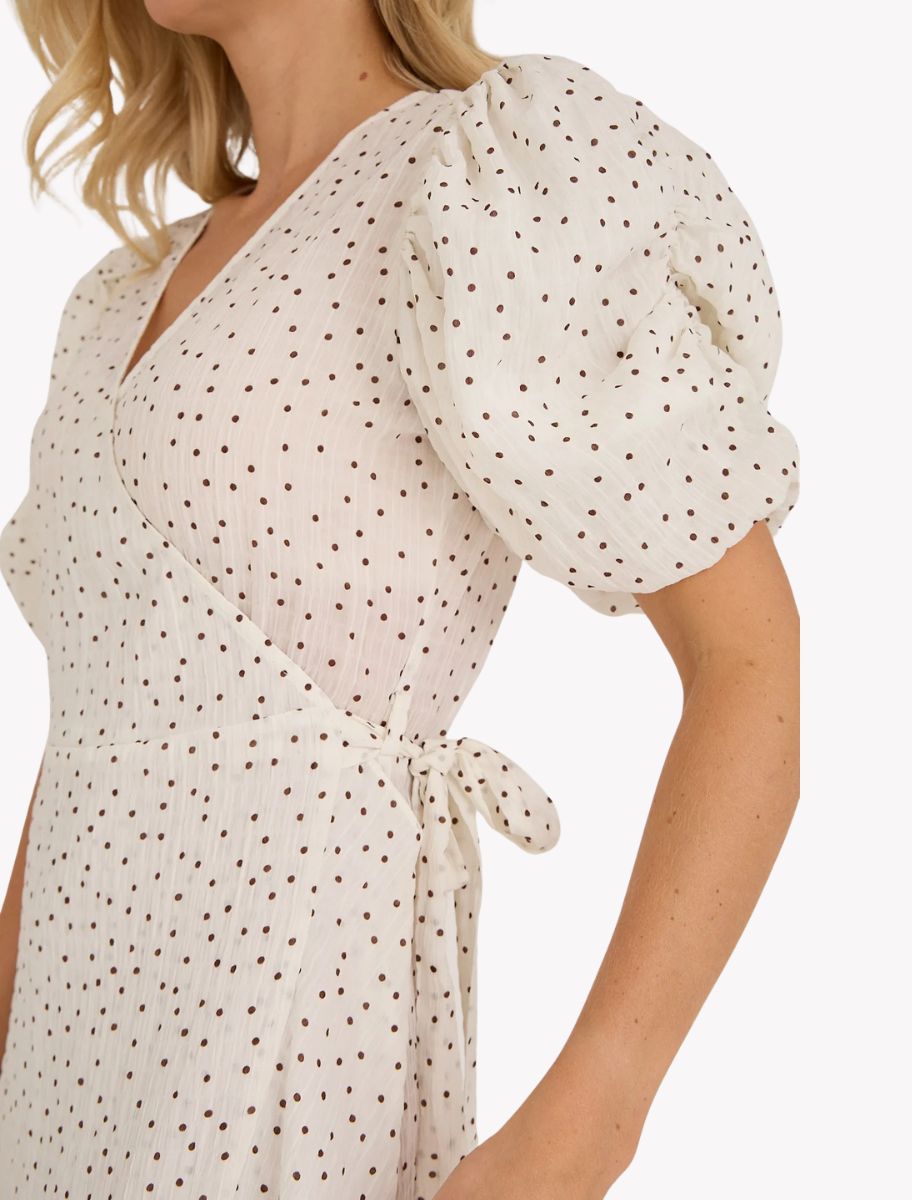 Pünktchen Wickel-Kleid - Sinda Dot