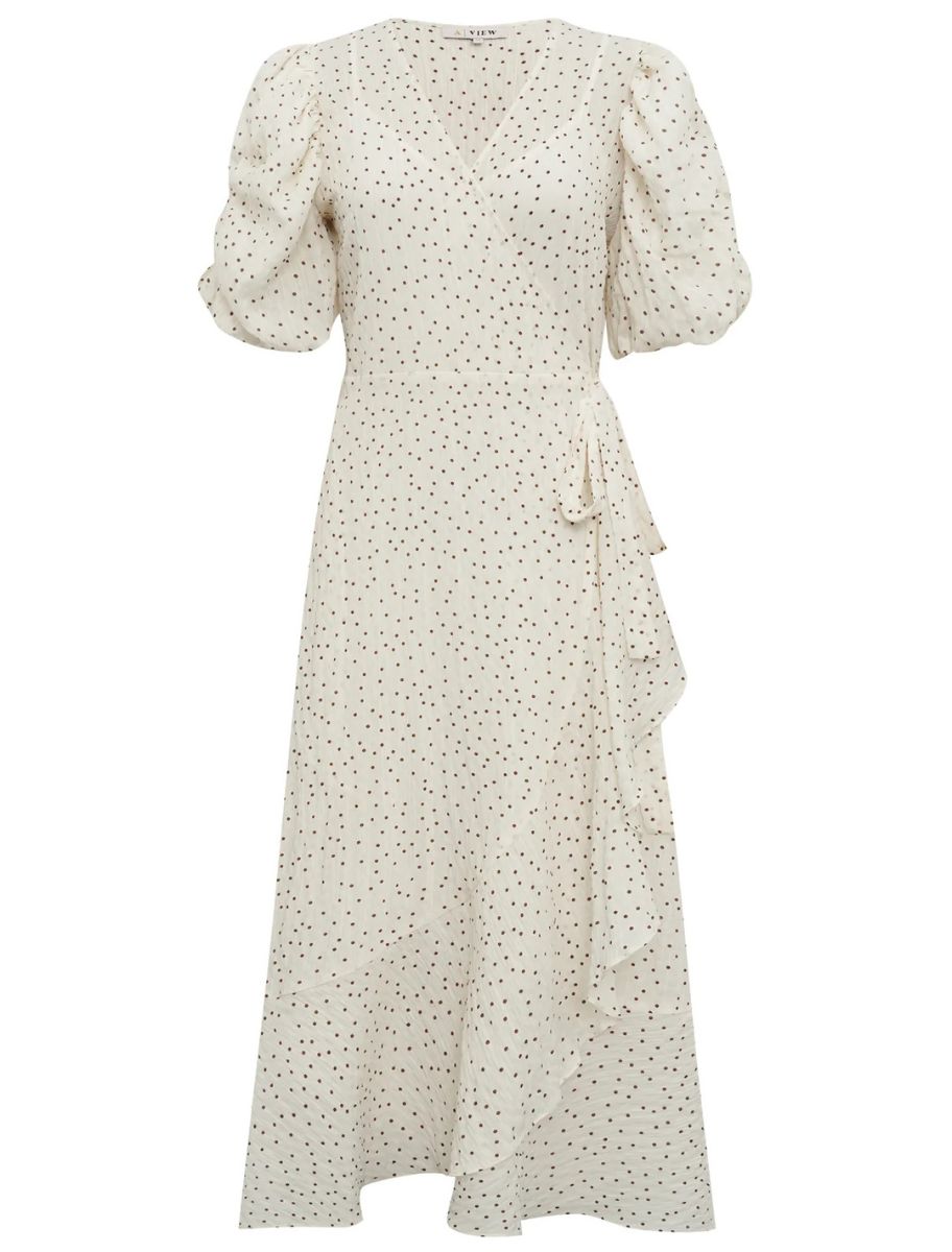 Pünktchen Wickel-Kleid - Sinda Dot