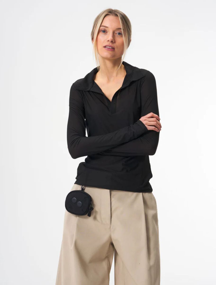 MINI POUCH - Crinkle Black