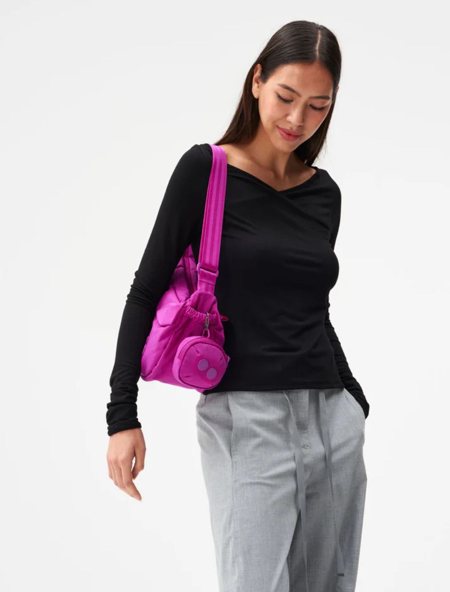 MINI POUCH - Crinkle Fuchsia