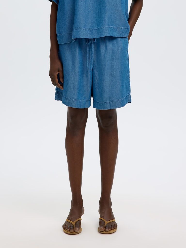 Flattrige JeansShorts - JANNA MW ELASTIC STRING