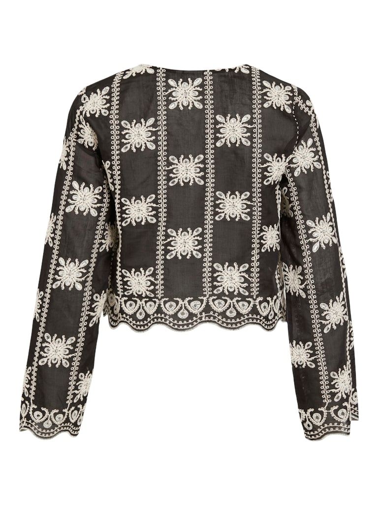 Bluse mit Lochmuster - NALA