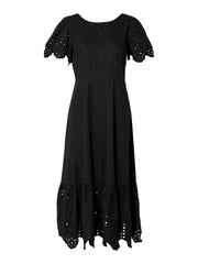 SLFKELLI SS ANKLE BRODERI DRESS B