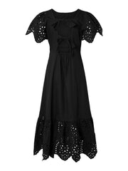 SLFKELLI SS ANKLE BRODERI DRESS B