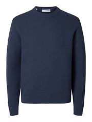 SLHDANE LS KNIT STRUCTURE CREW NECK