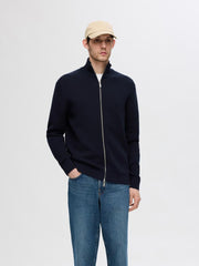 SLHDANE LS KNIT STRUCTURE FULL ZIP