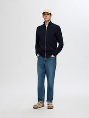 SLHDANE LS KNIT STRUCTURE FULL ZIP