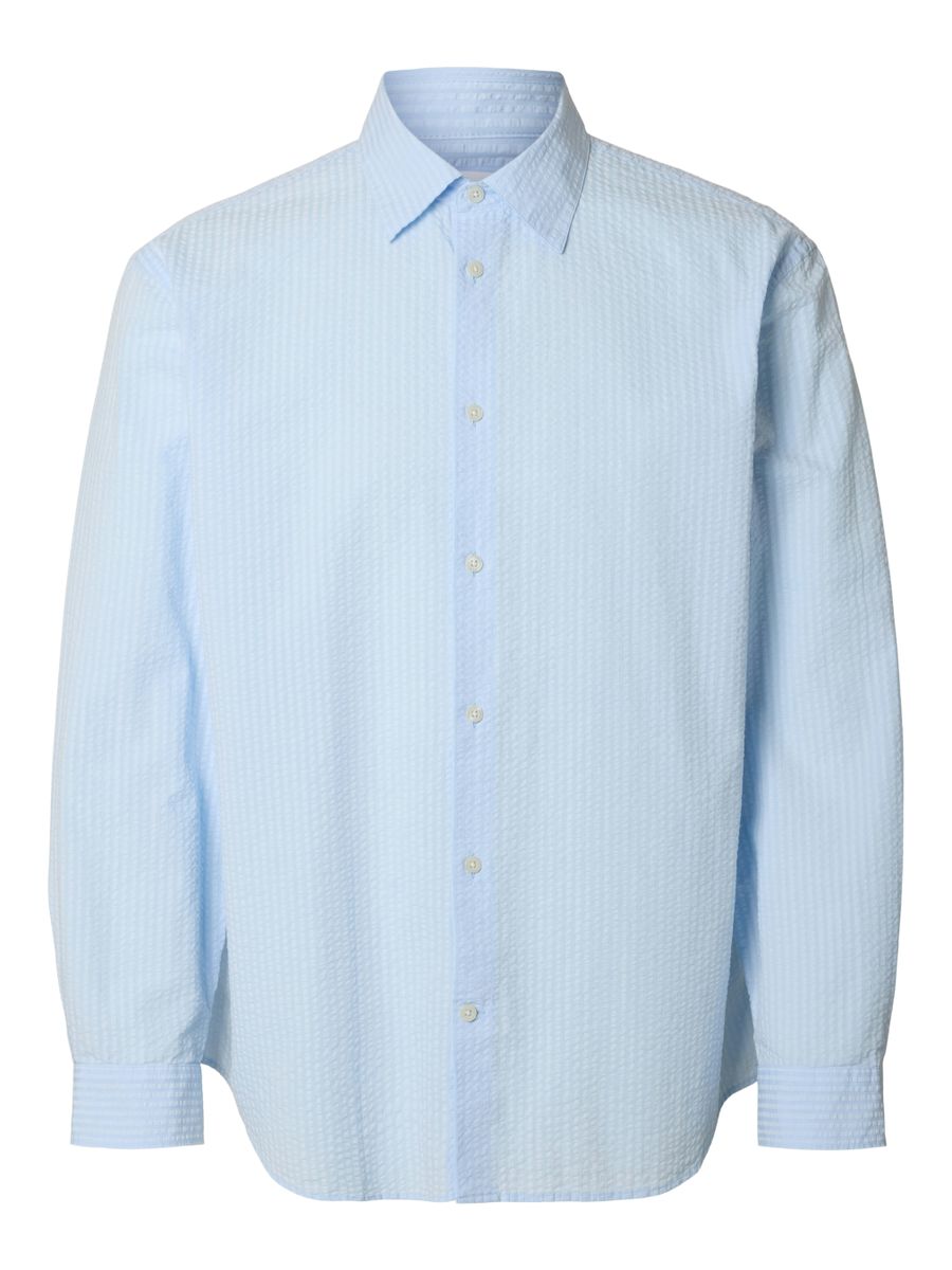 SLHRELAXDEREK SEERSUCKER LS SHIRT