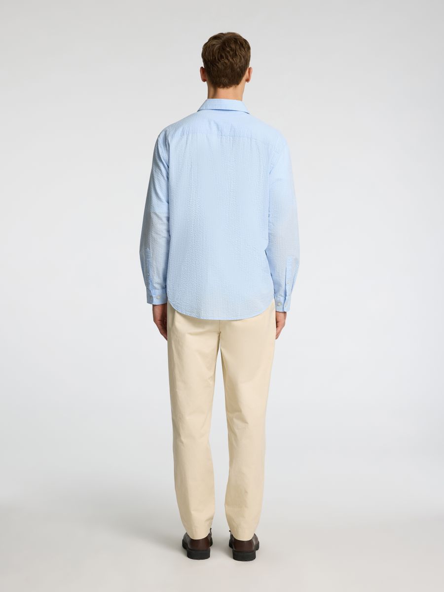 SLHRELAXDEREK SEERSUCKER LS SHIRT