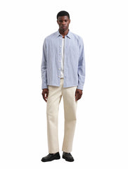 ROVE LS SHIRT | SEERSUCKER STRIPE | BLUE