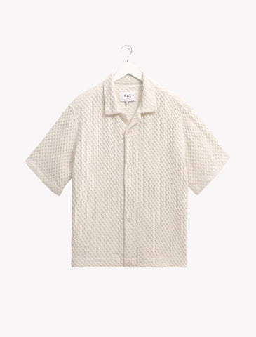 LIDO SS SHIRT | BOX DOBBY | ECRU