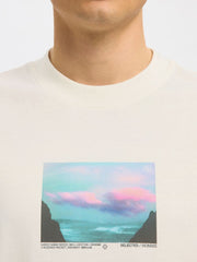SLHRELAXVIS PRINT SS O-NECK TEE