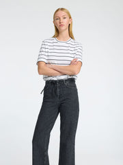 SLFESSENTIAL SS STRIPED BOXY TEE NO