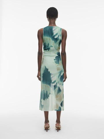 ROUMESSA S/L O-NECK MIDI DRESS