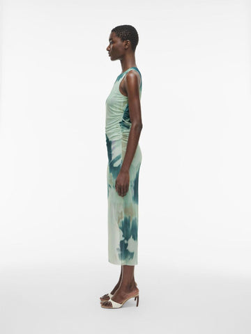 ROUMESSA S/L O-NECK MIDI DRESS