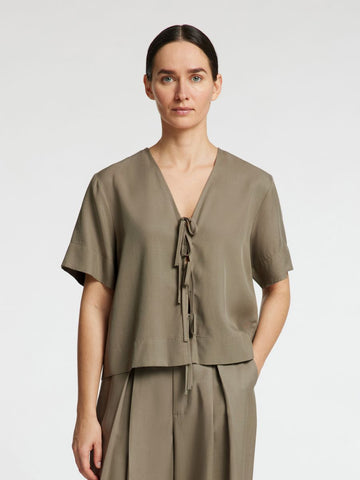 SLFNATUK 2/4 BOXY TIE TOP B