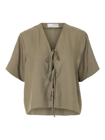 SLFNATUK 2/4 BOXY TIE TOP B