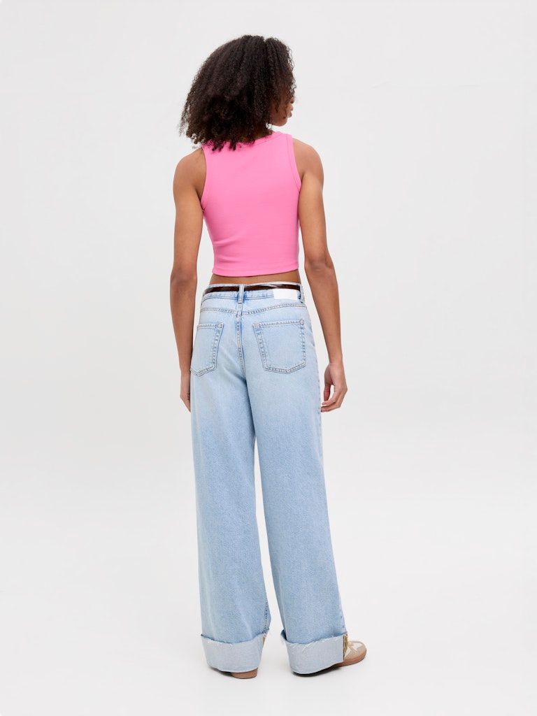 Geripptes Crop-Top - FALLON