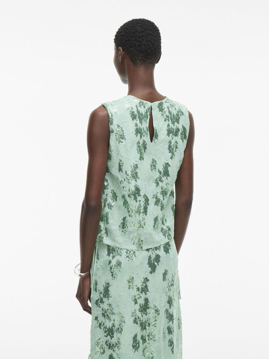 Elegantes Pailletten Top - SEQUIN