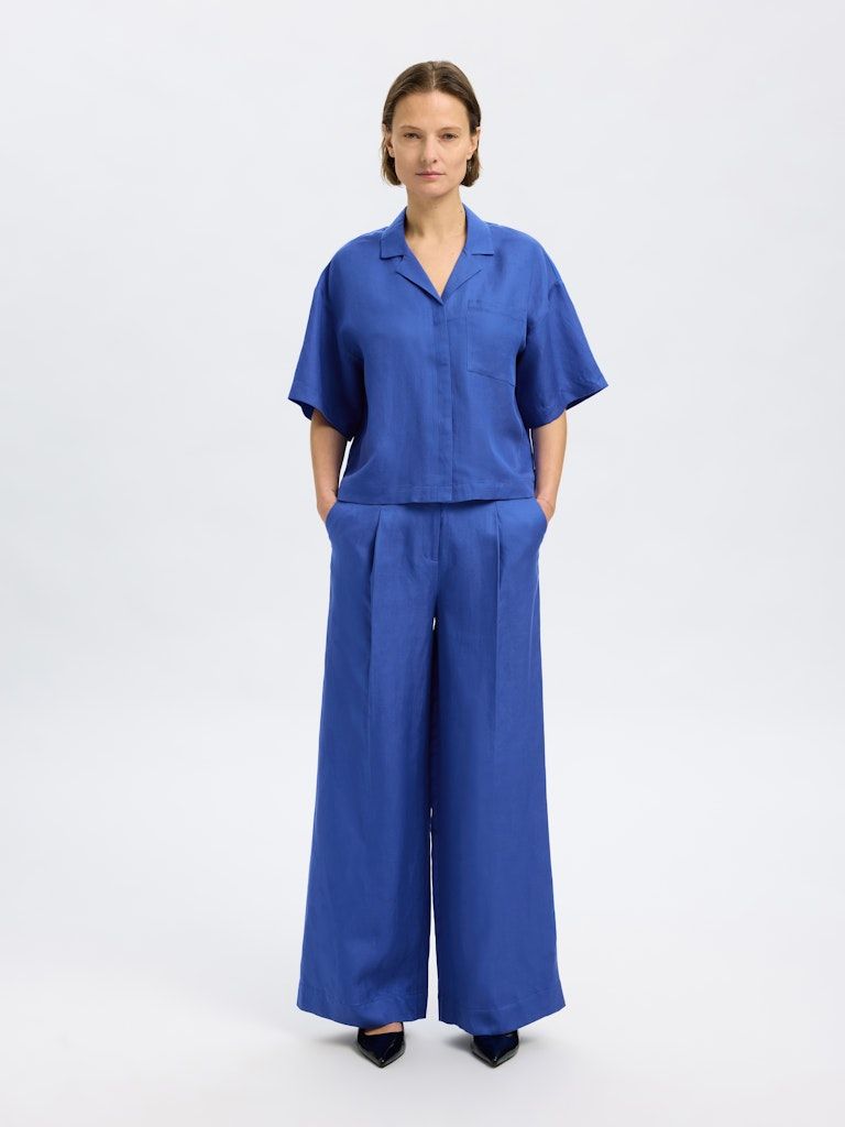 Leinenmix Boxy Bluse - LYRA