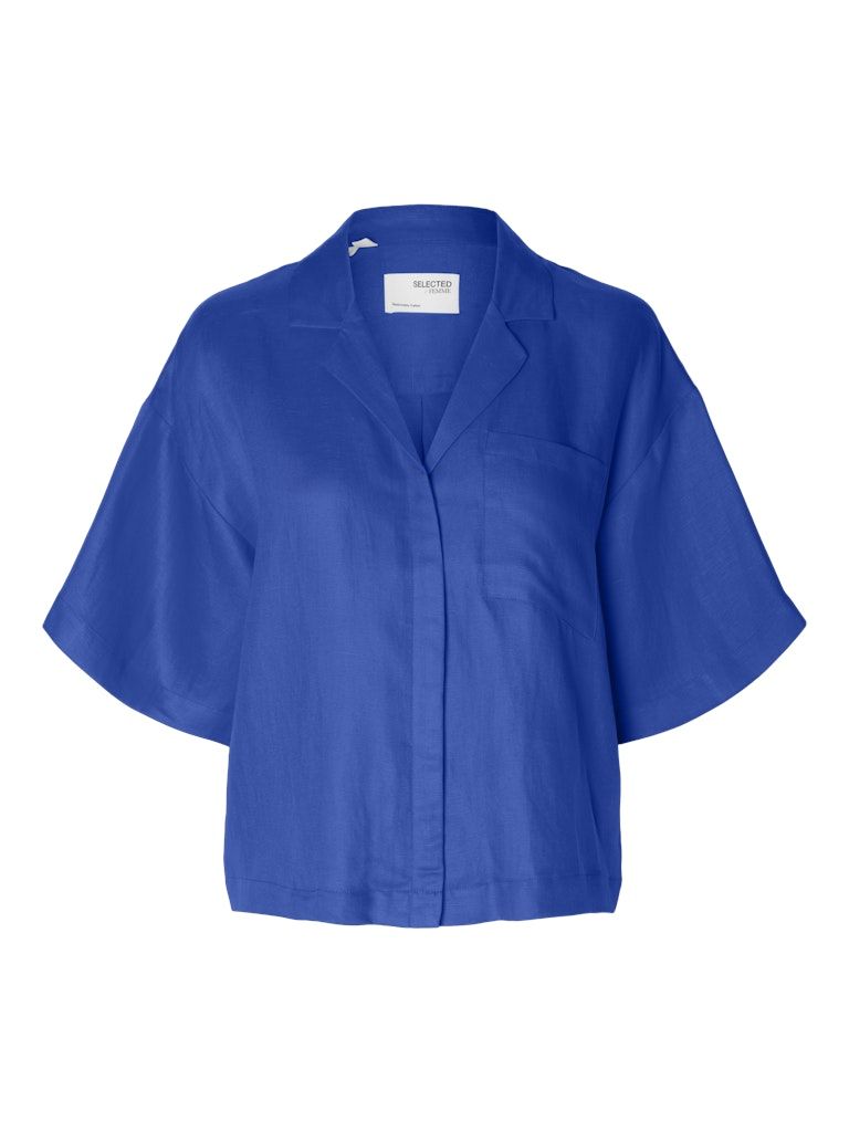 Leinenmix Boxy Bluse - LYRA