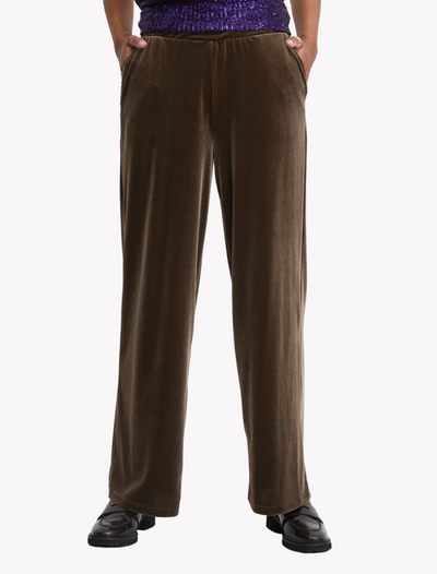 ichi • lavanny • weite samthose mit leichtem glanz