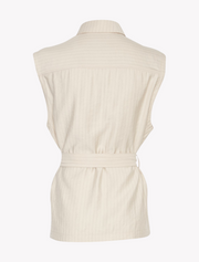 moss copenhagen • joanita • weste mit nadelstreifen