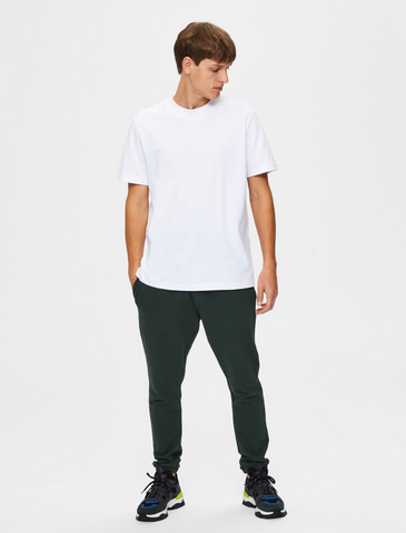 selected homme • relax colman • basic t-shirt mit breiterem kragen