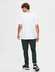 selected homme • relax colman • basic t-shirt mit breiterem kragen