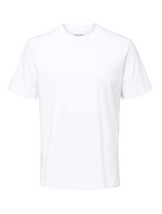 selected homme • relax colman • basic t-shirt mit breiterem kragen