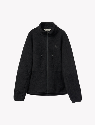 pinqponq • fleece jacket men • peat black