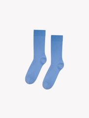 colorful standard • organic socks women • sky blue