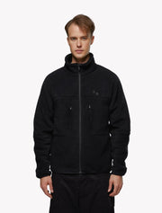 Fleece Jacket Men - Peat Black